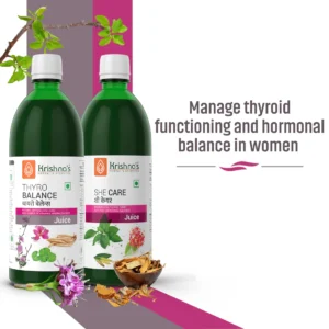 Thyro Balance Juice 1000 ml | She Care Juice 1000 ml: Natural thyroid Care Juice | Helps in hormonal balance in women